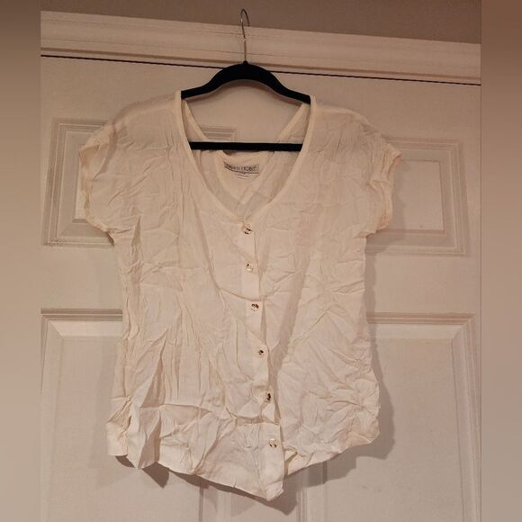 Danny Noble white button up blouse L - Picture 1 of 4